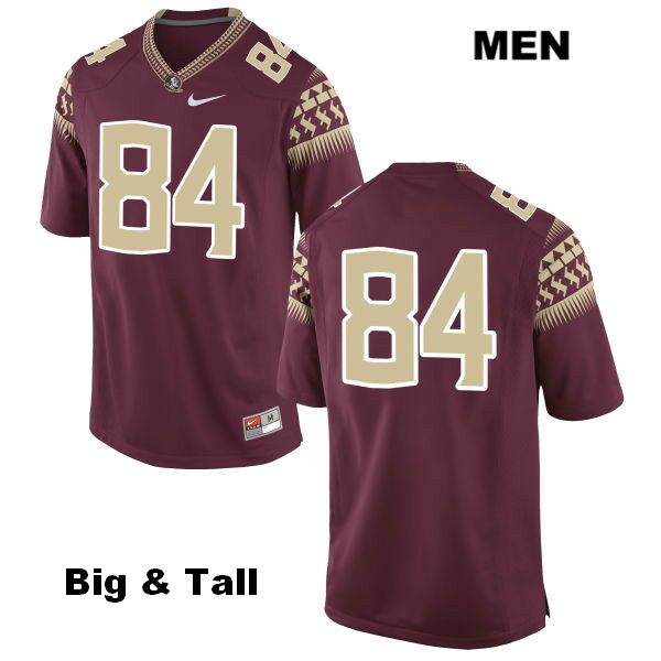 Men's NCAA Nike Florida State Seminoles #84 Adarius Dent College Big & Tall No Name Red Stitched Authentic Football Jersey LAD4369CP